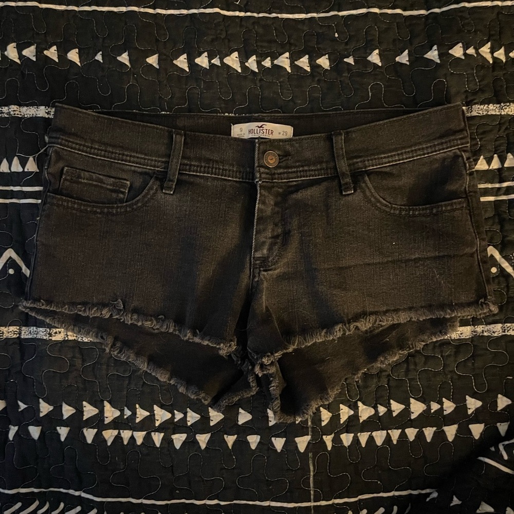 Hollister Black Jean Shorts